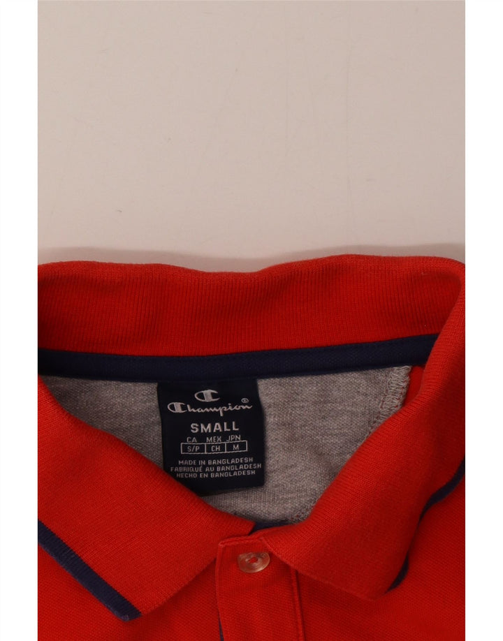 Champion Herren Poloshirt Small Rot