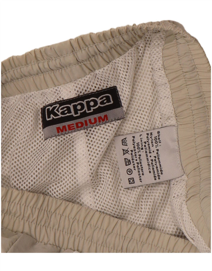 Kappa Herren-Trainingshose, mittelbeigefarbenes Colourblock-Polyamid