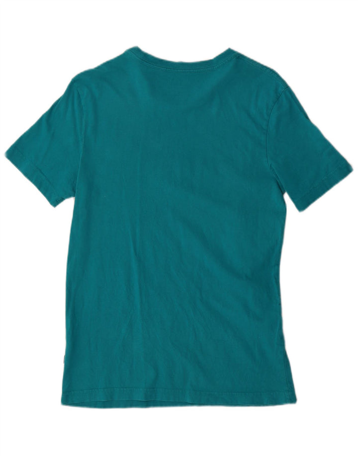 PUMA Herren Grafik T-Shirt Top Small Türkis Baumwolle