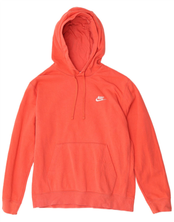Nike Herren-Kapuzenpullover mit normaler Passform, mittelorangefarbene Baumwolle
