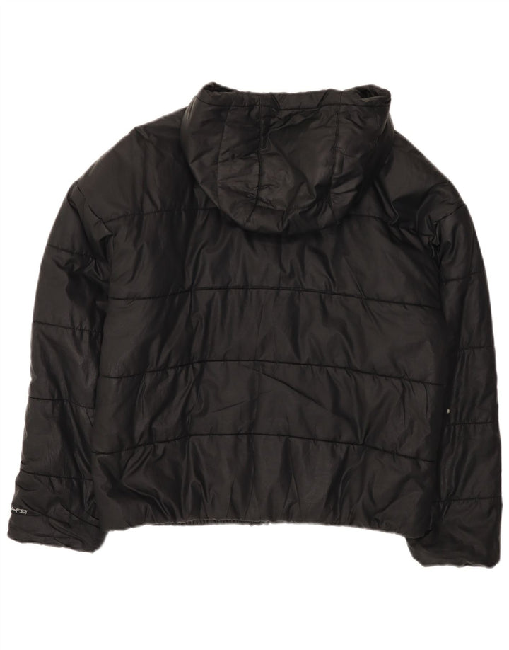 Nike Damen Therma-Fit Übergroße gepolsterte Jacke UK 10 Small Schwarz Polyester
