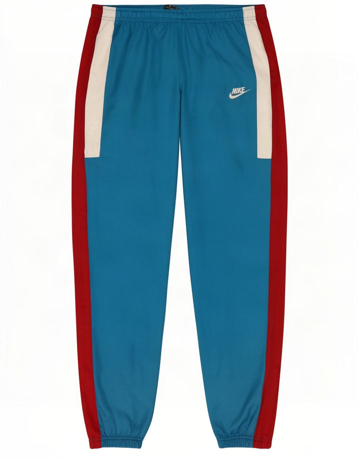 Nike Herren-Trainingshose, Jogginghose, klein, blau, Colourblock-Polyester