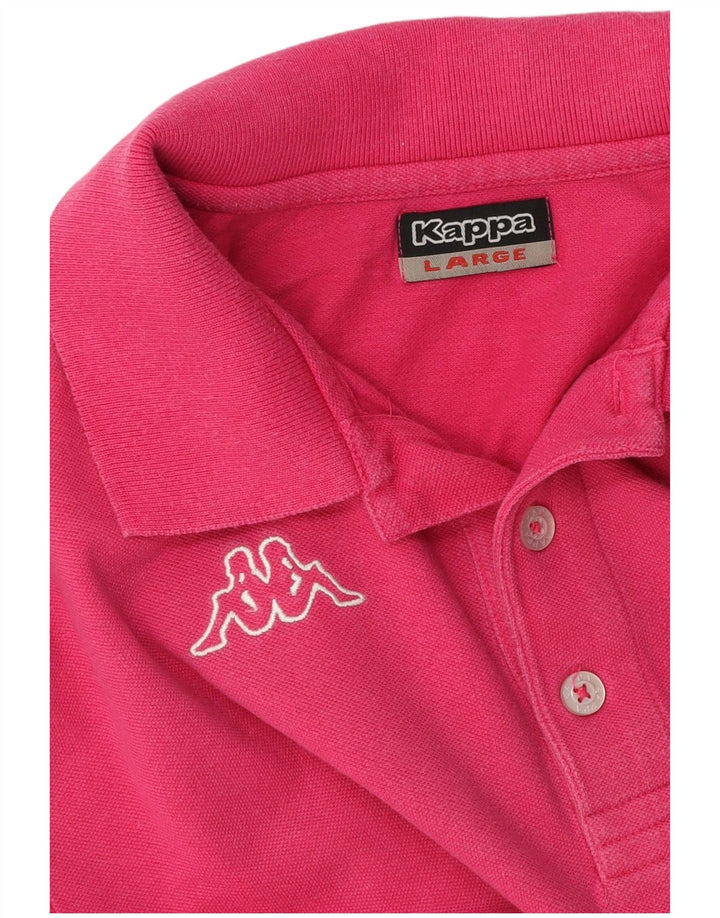 Kappa Herren Poloshirt Large Pink