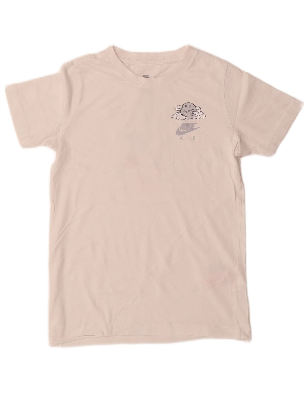 Nike Jungen-T-Shirt mit Grafik, mittelgroß, weiße Baumwolle, 10–11 Jahre