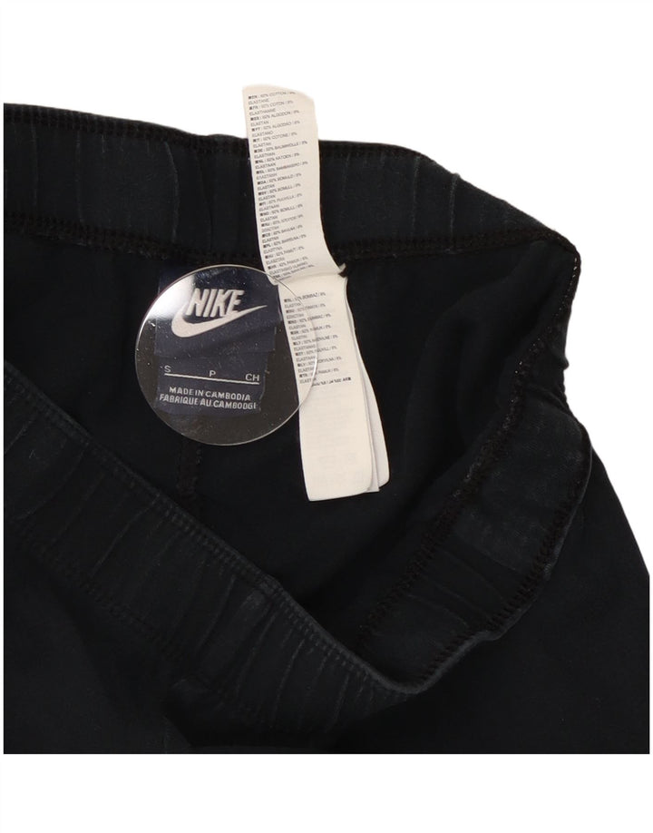 Nike Womens Graphic Leggings UK 10 Small Schwarz Baumwolle