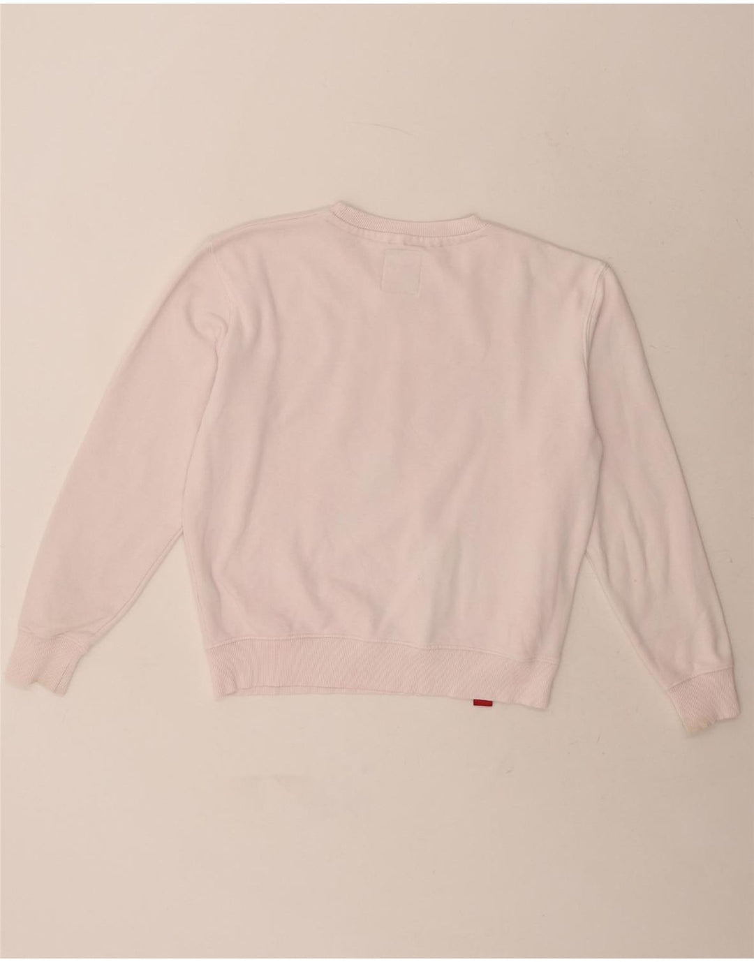 ALPHA INDUSTRIES Womens Oversized Sweatshirt Jumper UK 10 Small Pink Vintage Alpha Industries and Second-Hand Alpha Industries from Messina Hembry 