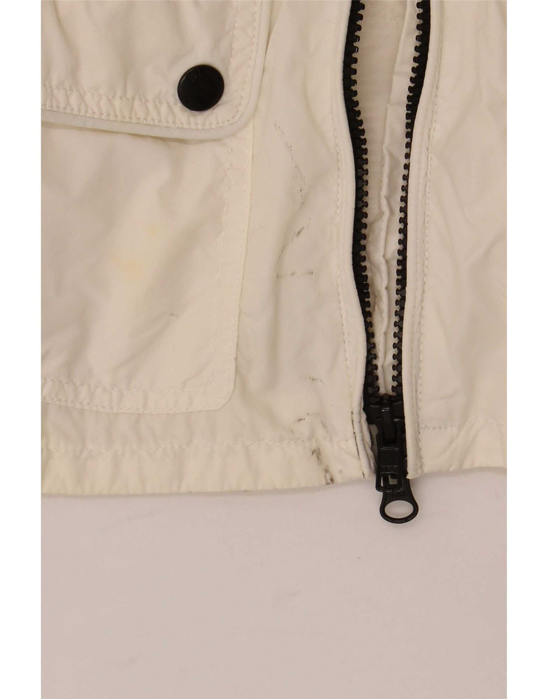 Blauer Utility-Jacke für Mädchen, 15–16 Jahre, weißes Polyamid