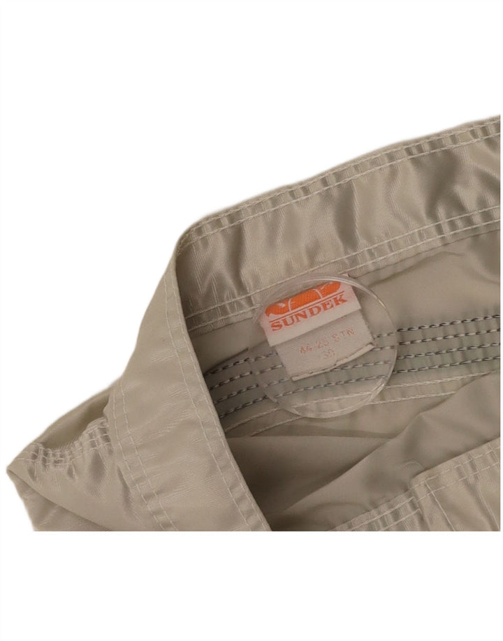 Sundek Herren-Badeshorts, mittelweißes Nylon