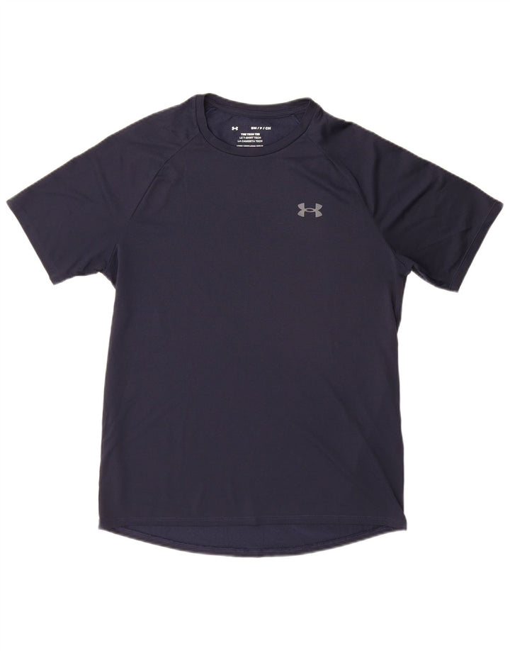 Under Armour Herren T-Shirt Top Small Marineblau Polyester