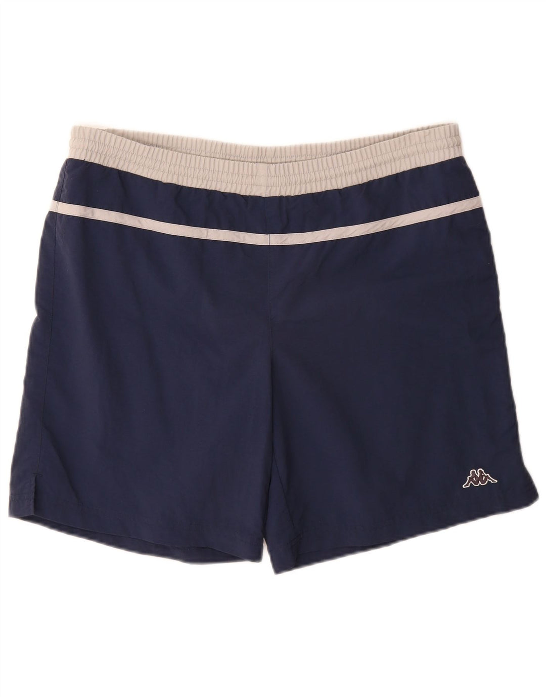 Kappa Herren-Badeshorts, groß, marineblaues Colourblock-Nylon