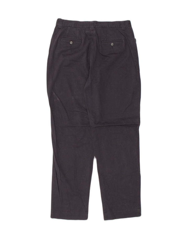 LEE Womens Straight Casual Trousers US 16 2XL W32 L31 Navy Blue Cotton | Vintage Lee | Thrift | Second-Hand Lee | Used Clothing | Messina Hembry 