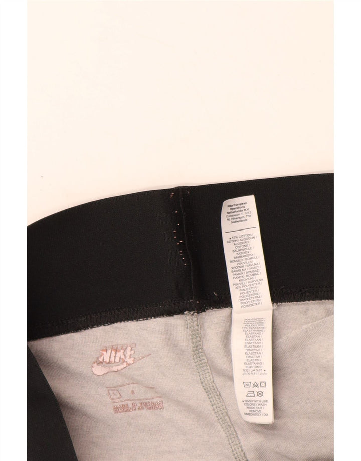 NIKE Damen Graphic Leggings UK 16 Large Graue Baumwolle