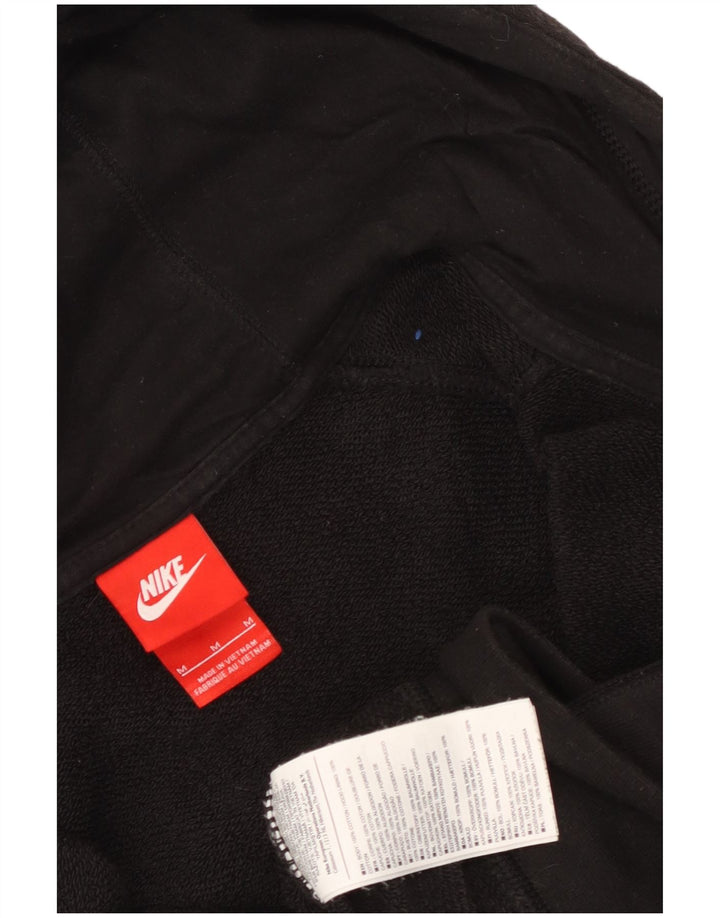 Nike Herren-Kapuzenpullover mit grafischem Reißverschluss, mittelschwarz, Baumwolle
