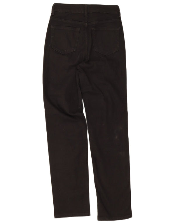 Marks & Spencer Damen The Sienna Straight Jeans UK 10 Small W28 L30 Schwarz