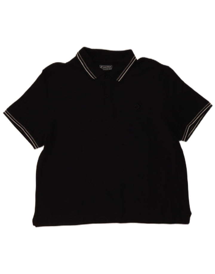 LOTTO Herren Poloshirt 2XL Schwarz