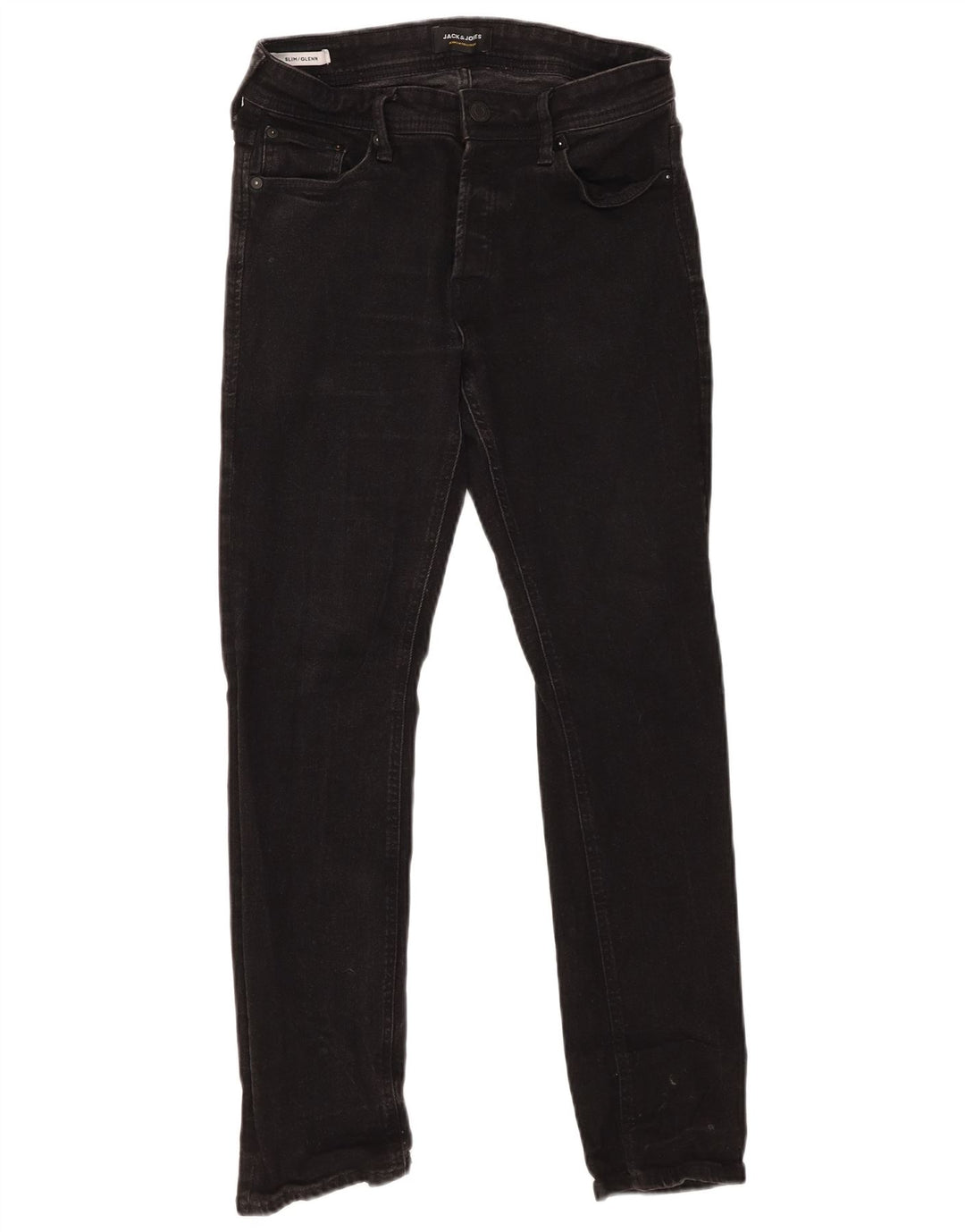 Jack & Jones Herren GLENN Slim Jeans W30 L30 Schwarz Baumwolle