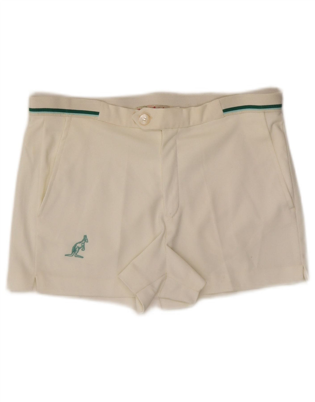 AUSTRALIAN L'ALPINA Damen Shorts IT 46 Large W33 Off White Synthetik