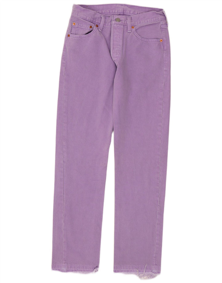 Levi's Damen 501 Straight Jeans W28 L29 Lila