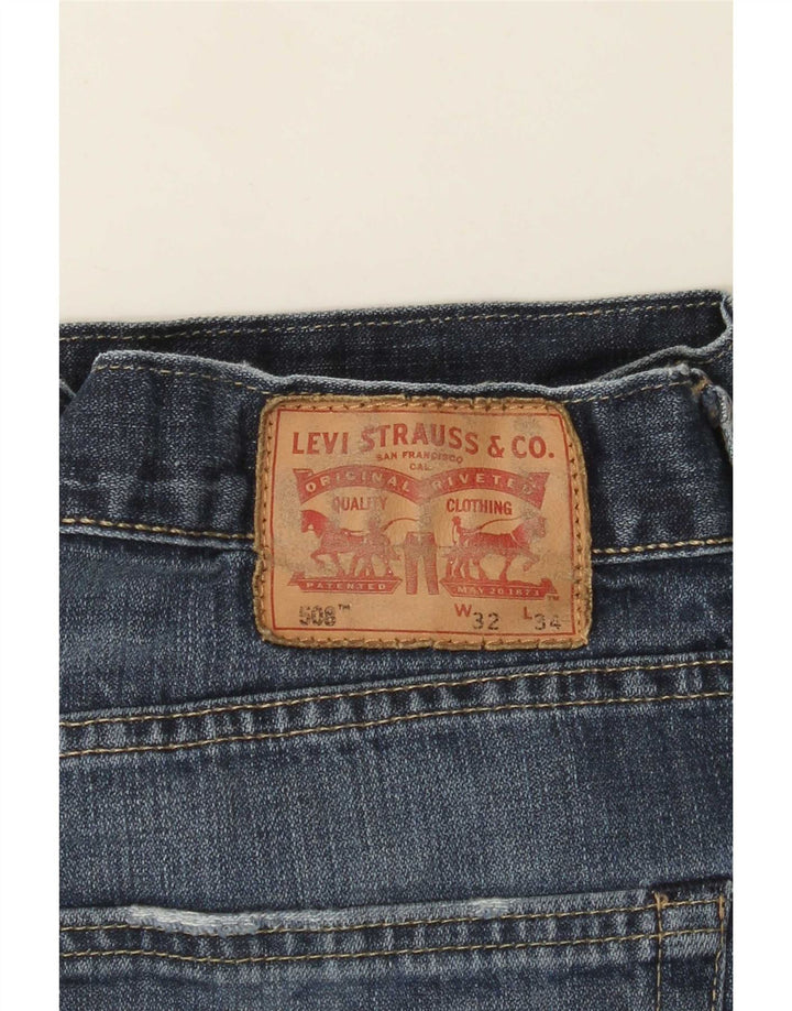 Levi's Damen 508 Straight Jeans W32 L28 Blau