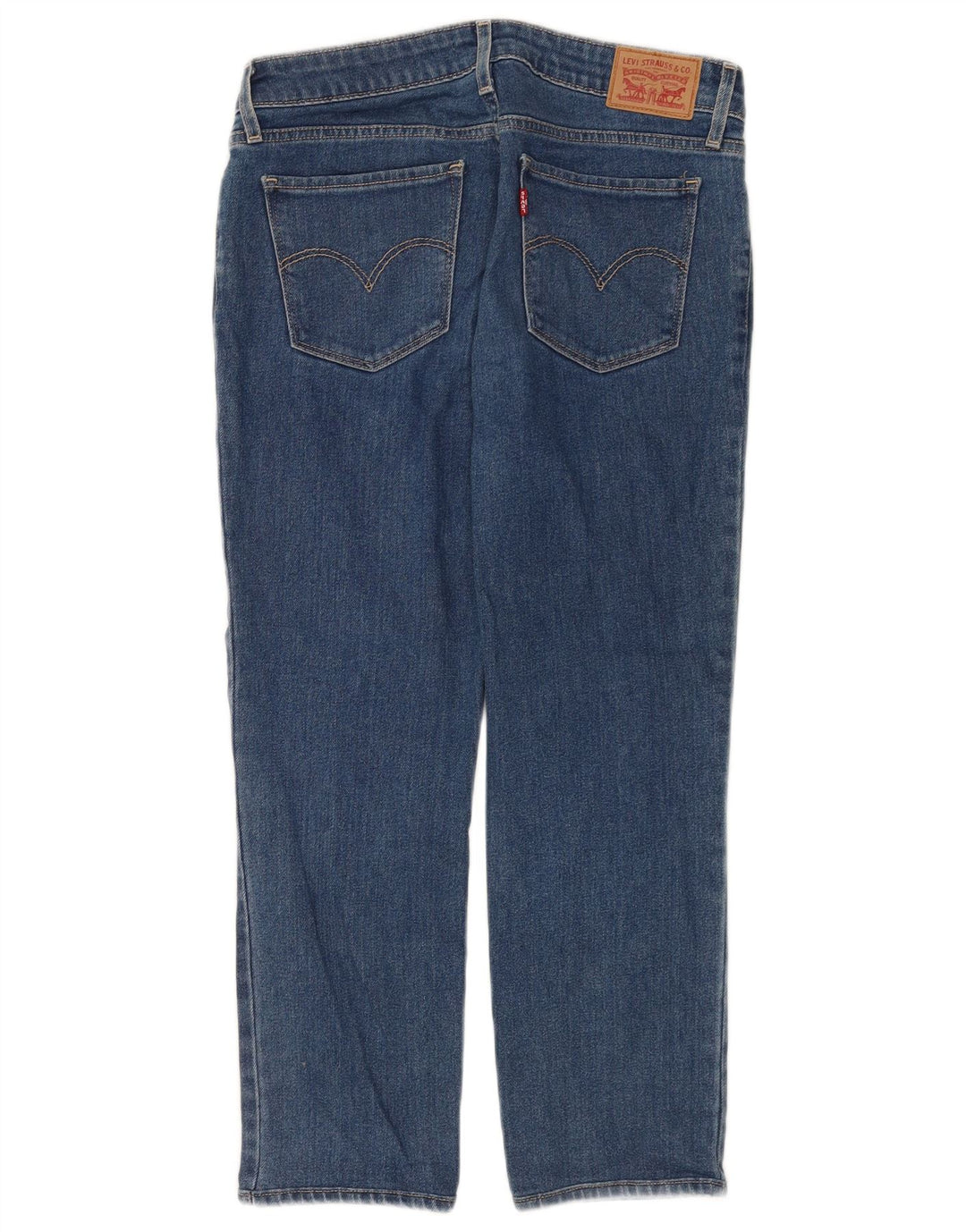 LEVI'S Damen 712 Crop Slim Jeans W29 L24 Blaue Baumwolle