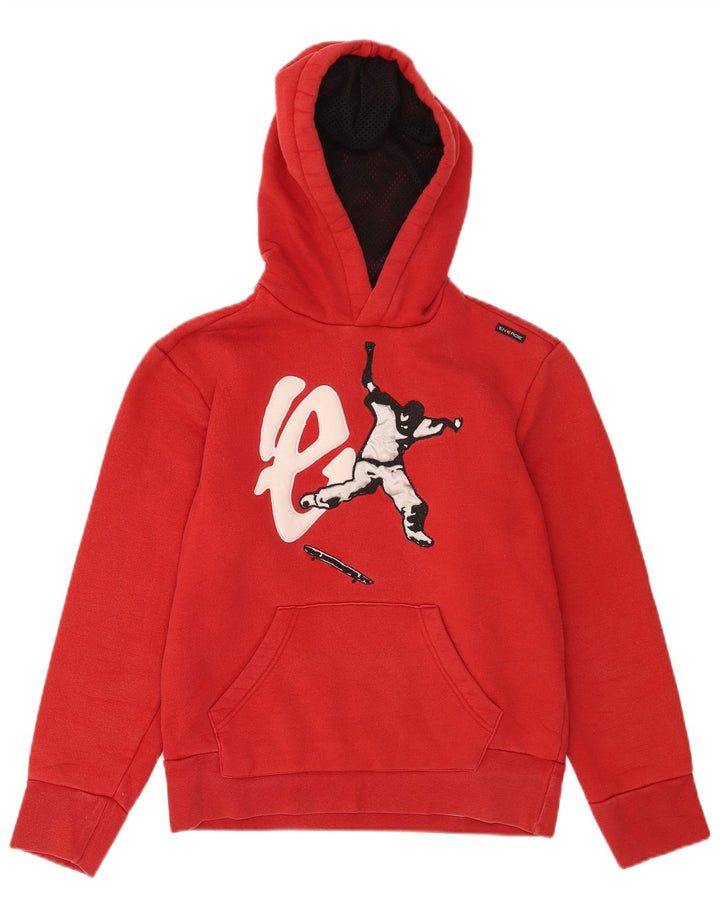 ENERGIE Herren-Kapuzenpullover mit Grafik, Größe S, Rot, Baumwolle