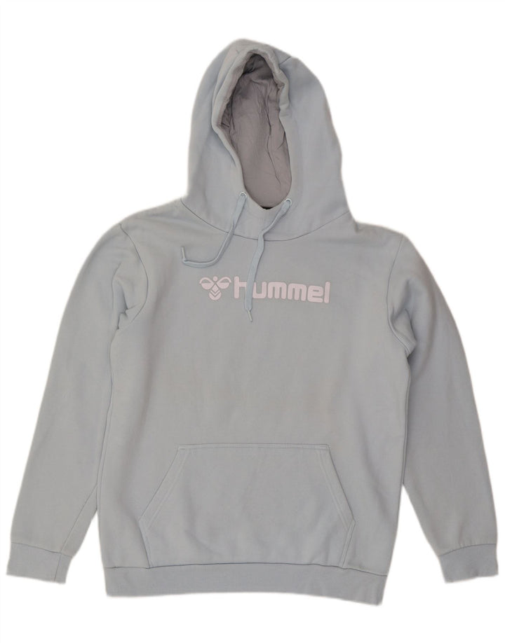 Hummel Herren Graphic Hoodie Pullover mittelblaue Baumwolle