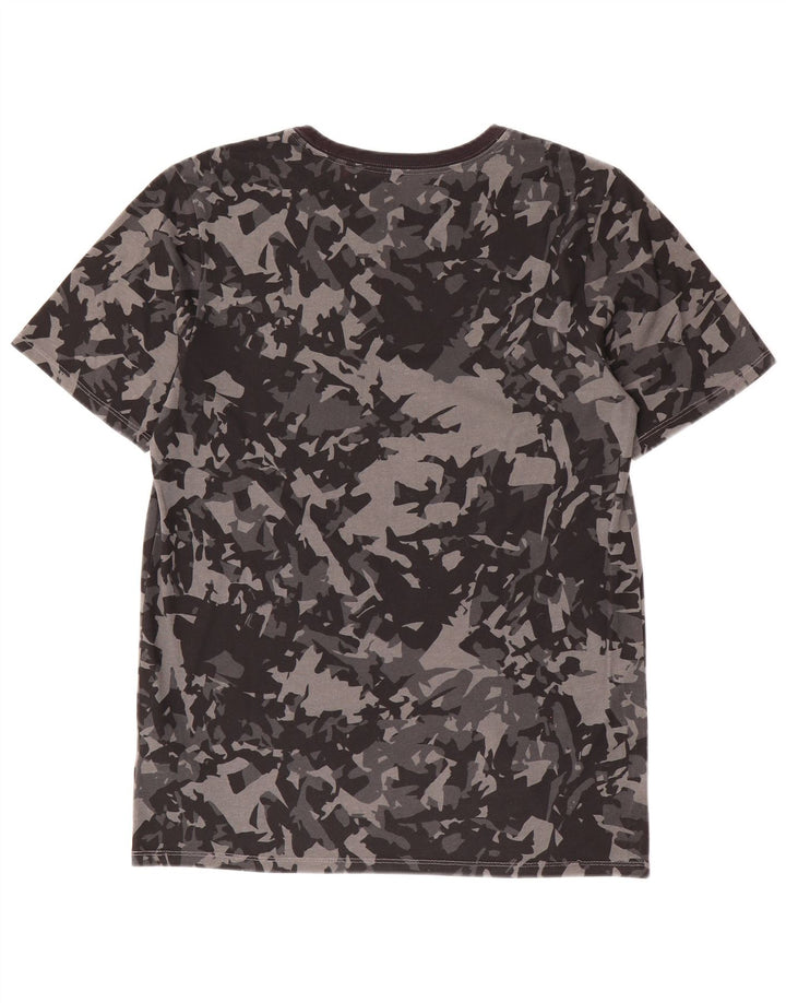 NIKE Herren-T-Shirt mit sportlichem Schnitt und Grafik, Größe S, Schwarz, Camouflage-Baumwolle