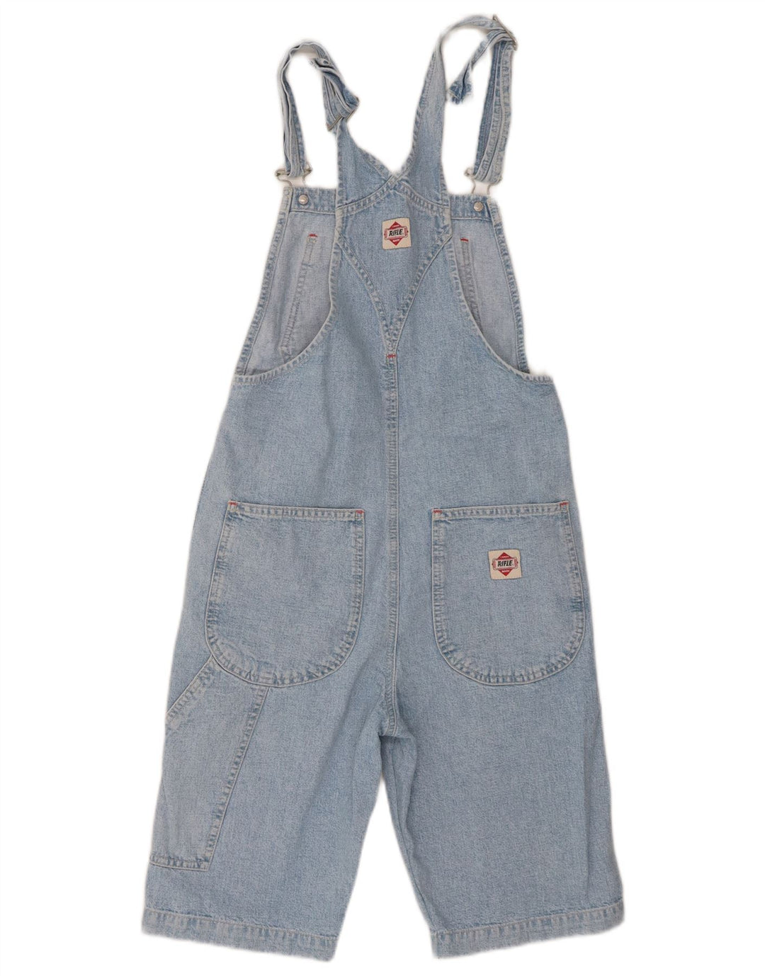 Rifle Damen Latzhose Jeansshorts W26 Small Blau Baumwolle