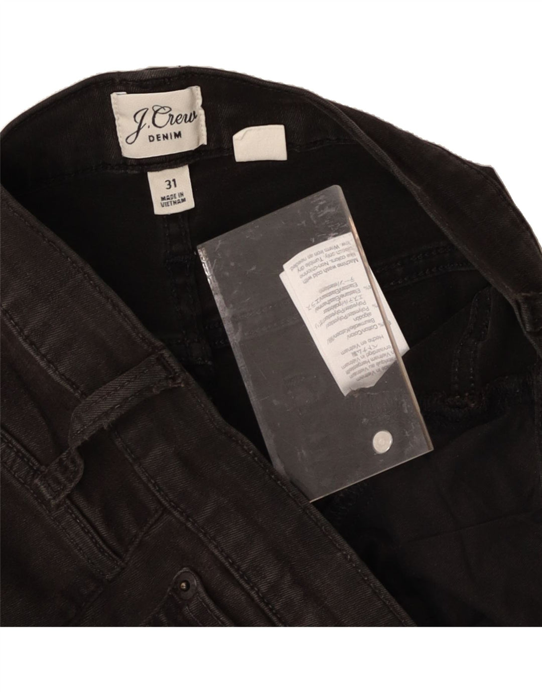 J. CREW Mens Cropped Jeans W31 L26 Black Cotton Vintage J. Crew and Second-Hand J. Crew from Messina Hembry 