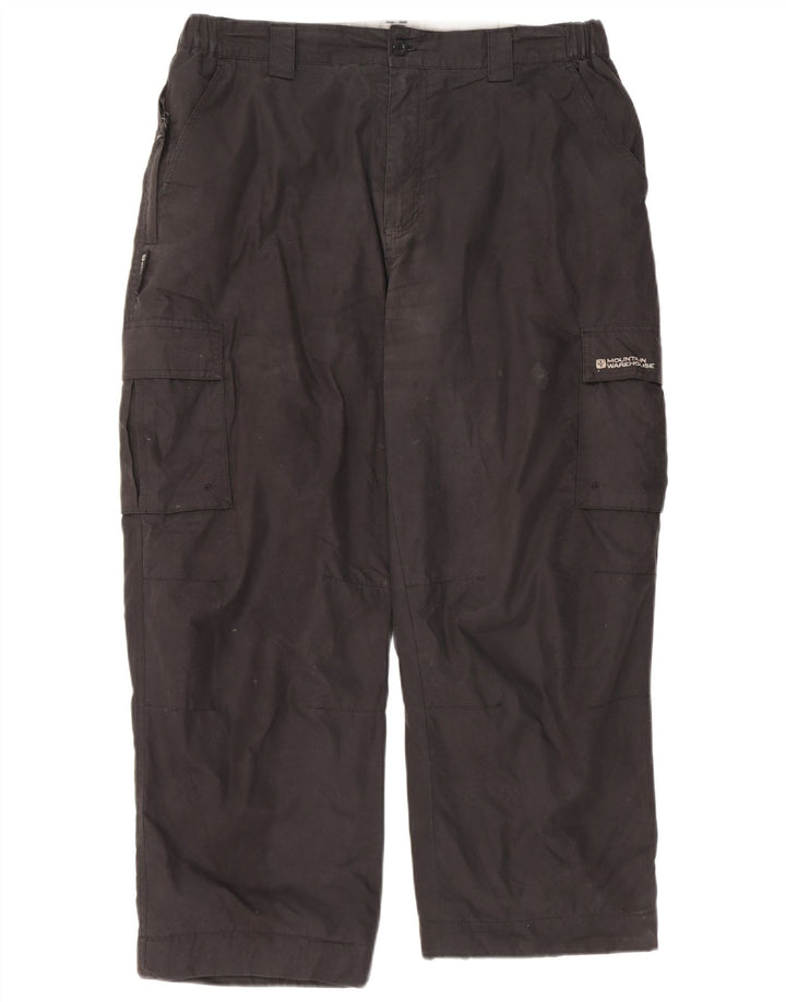Mountain Warehouse Gerade geschnittene Cargo-Hose für Herren, W36, L25, Schwarz