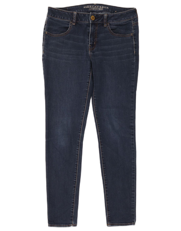 American Eagle Outfitters Damen Skinny Jeans UK 12 Medium W32 L29 Marineblau