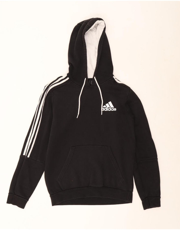 Adidas Herren Kapuzenpullover Mittelschwarz Baumwolle
