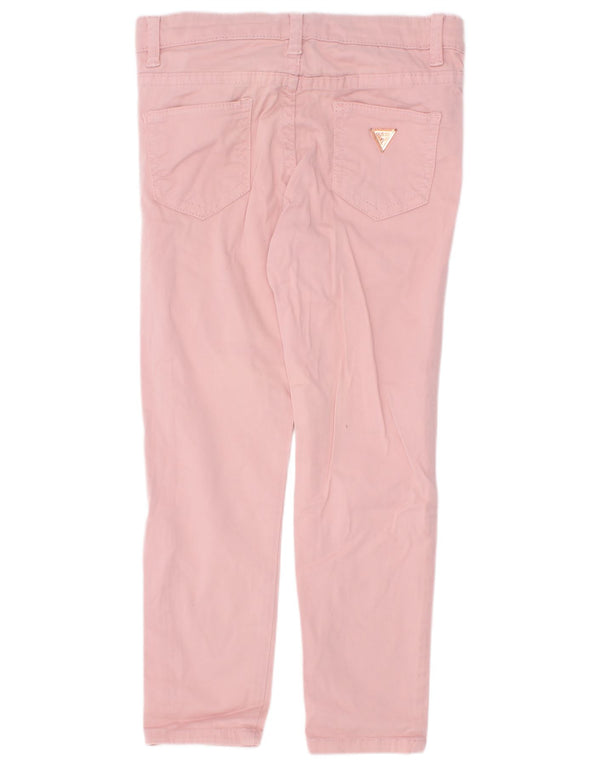 Guess Schmale Freizeithose für Mädchen, 4–5 Jahre, W22, L18, Rosa, Baumwolle