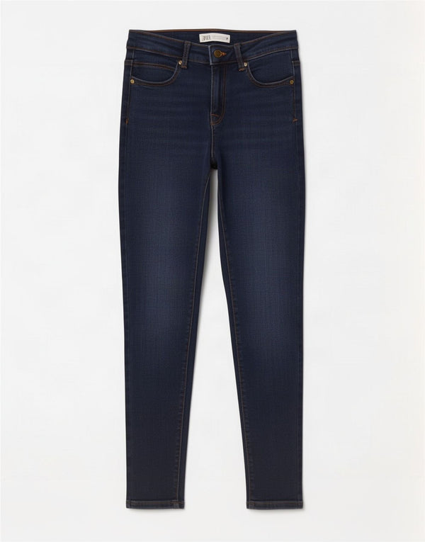 Zara Damen Skinny Jeans EU 36 XS W26 L27 Marineblaue Baumwolle