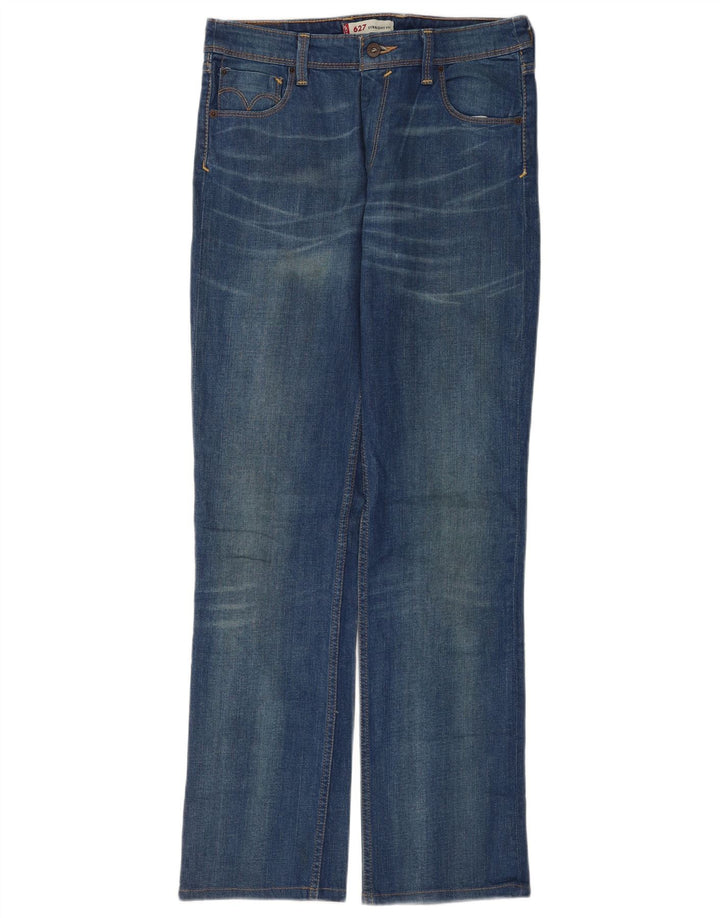 Levi's Damen 627 Straight Jeans W31 L34 Blaue Baumwolle