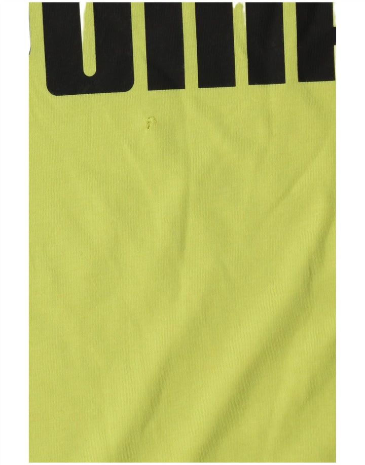 PUMA Herren Graphic Vest Top Mittelgrüne Baumwolle