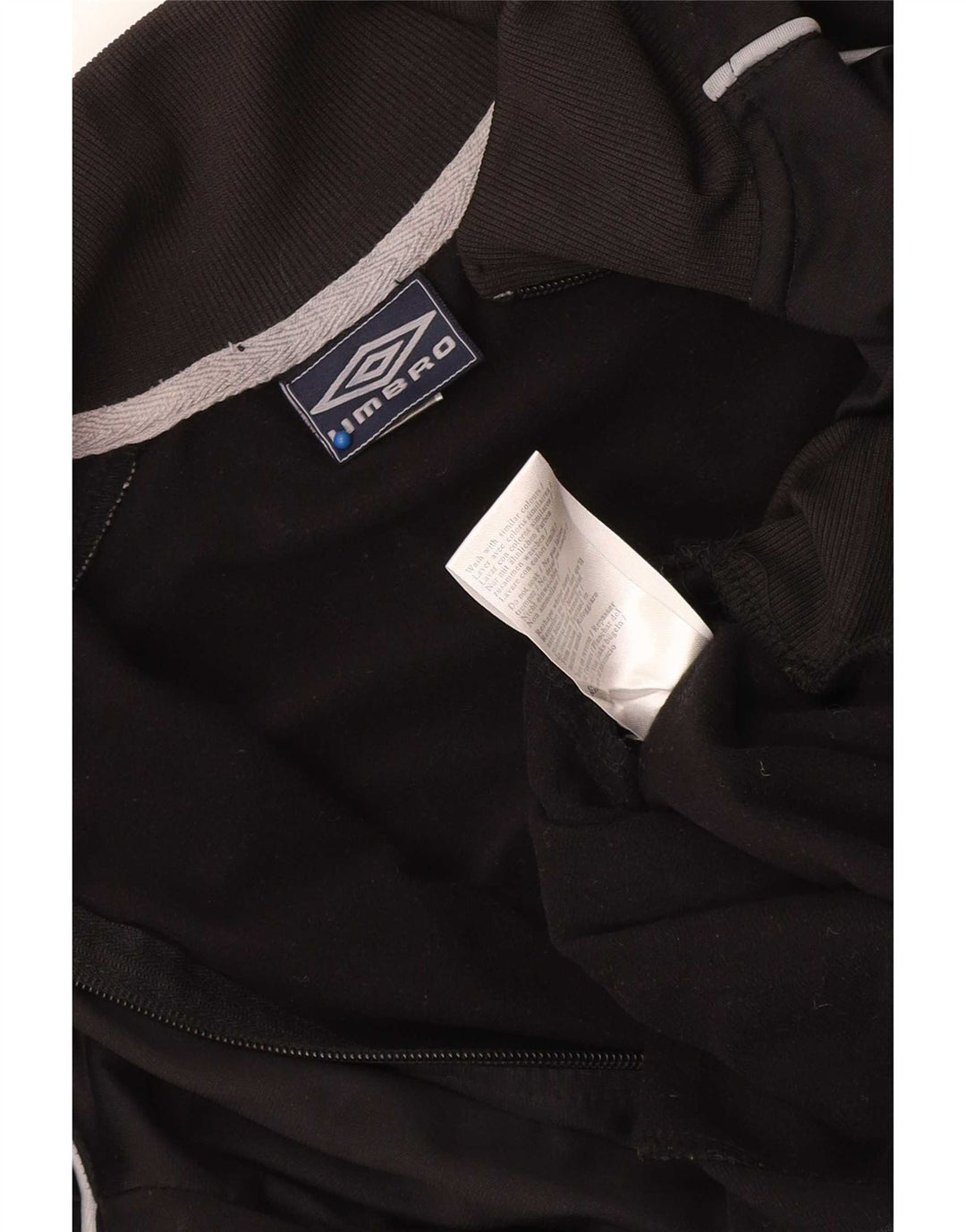 Umbro Herren-Trainingsanzug-Top-Jacke, mittelschwarzes Polyester