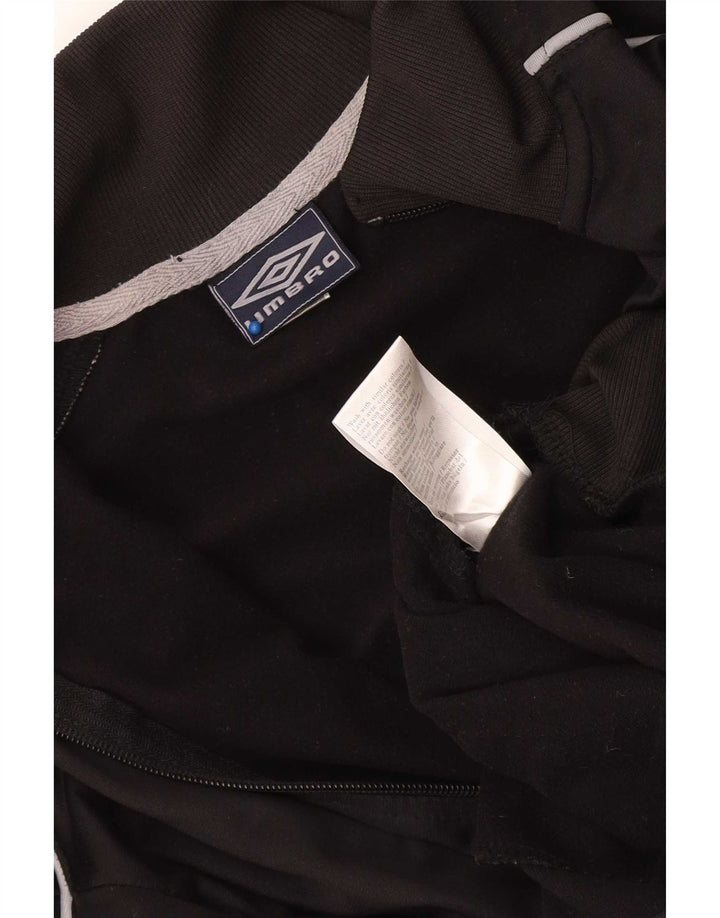 Umbro Herren-Trainingsanzug-Top-Jacke, mittelschwarzes Polyester