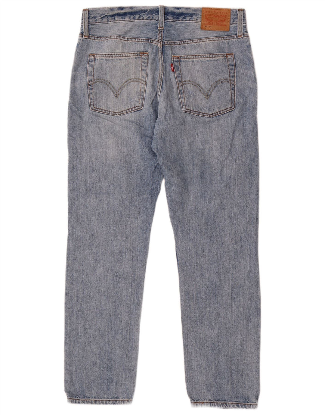 Levi's Damen 501 CT Distressed Straight Jeans W26 L29 Blau