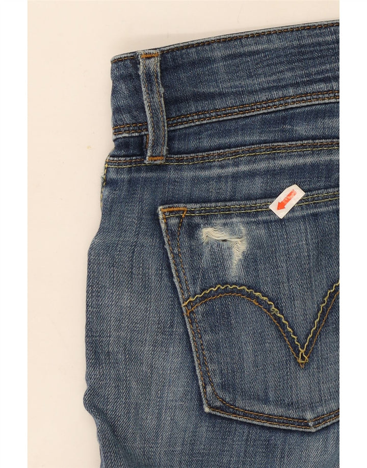 Levi's Damen 571 Straight Jeans W30 L34 Blaue Baumwolle