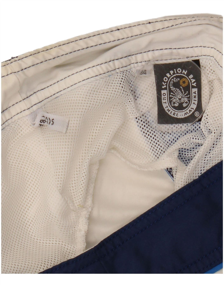 Scorpion Bay Herren-Badeshorts mit Grafik, groß, blaues Farbblock-Polyester