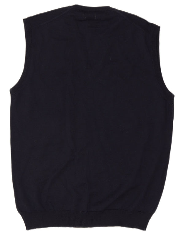 MAPIER Herren Weste Tank Top Medium Marineblau Wolle