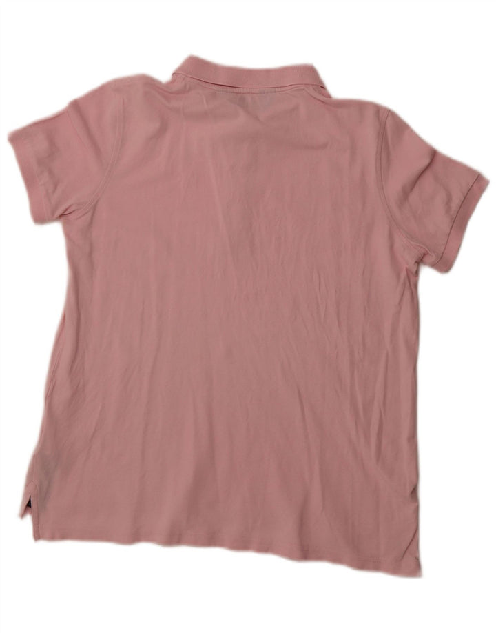 KAPPA Damen Poloshirt UK 12 Mittelrosa Baumwolle