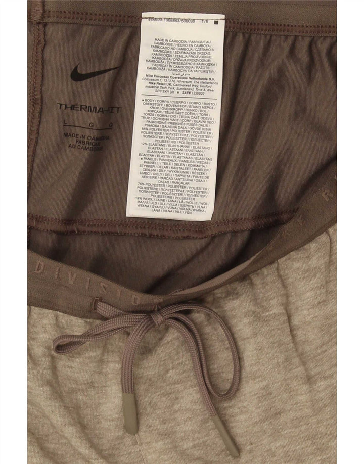 Nike Herren Therma-Fit-Trainingshose, großes grau meliertes Polyester