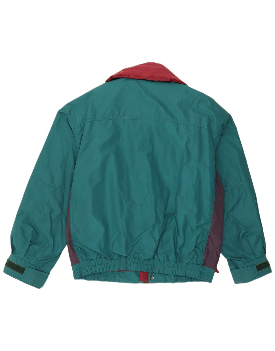 Columbia Herren-Windbreaker-Jacke, UK 38, mittelgrünes Colourblock-Nylon