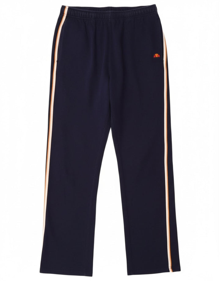 Ellesse Herren-Trainingshose aus mittelblauer, marineblauer Baumwolle