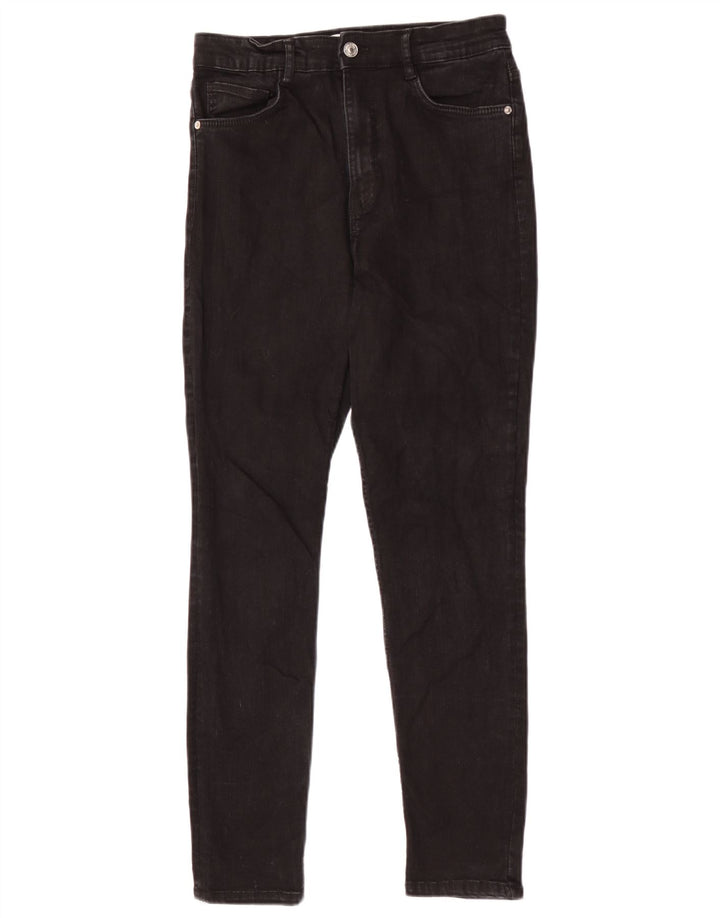 Zara Damen Slim Jeans EU 40 Medium W30 L28 Schwarze Baumwolle