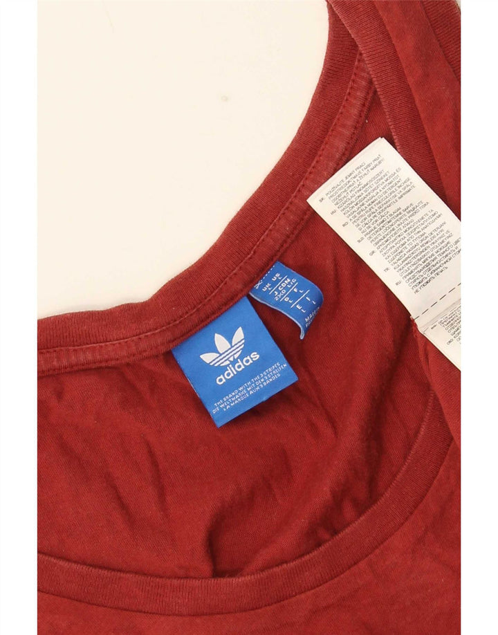 Adidas Herren Graphic Vest Top Large Maroon Cotton