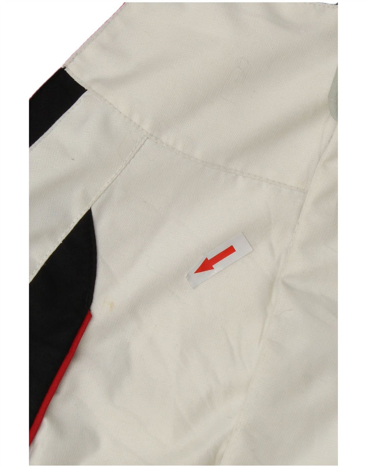 Colmar Damen-Skijacke mit Kapuze, EU 38, Mittelweiß, Farbblock