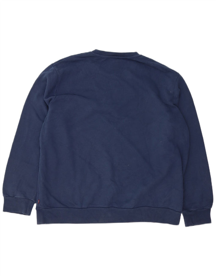 LEVI'S Herren-Sweatshirt mit Standard-Passform, XL, marineblaue Baumwolle